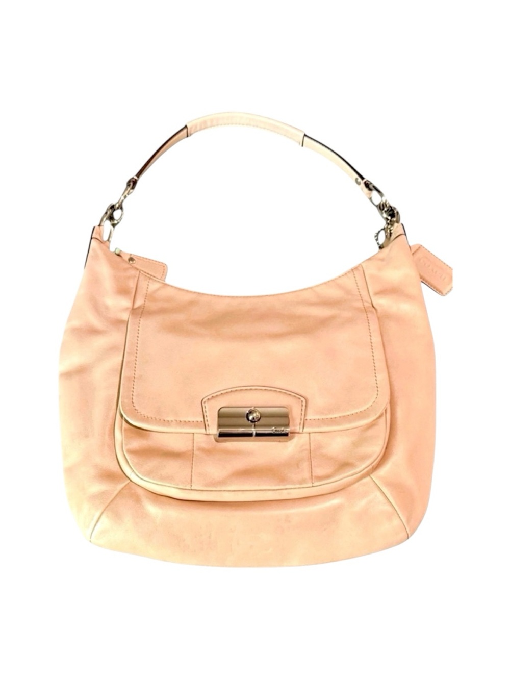 Coach Kristin bag model B 1375-F22306 in Ivory & Silver GUC
